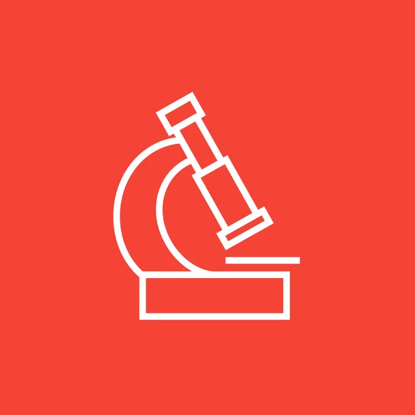 Microscope line icon. — Stock Vector