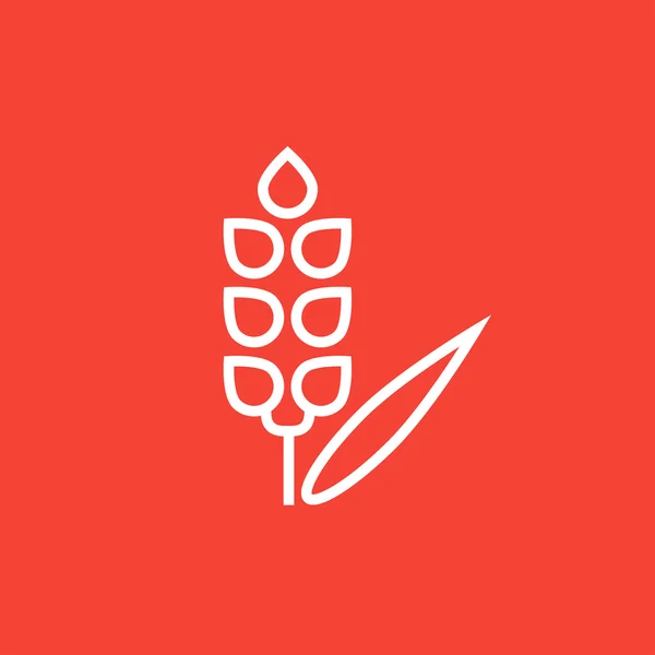 Icono de línea de trigo . — Vector de stock