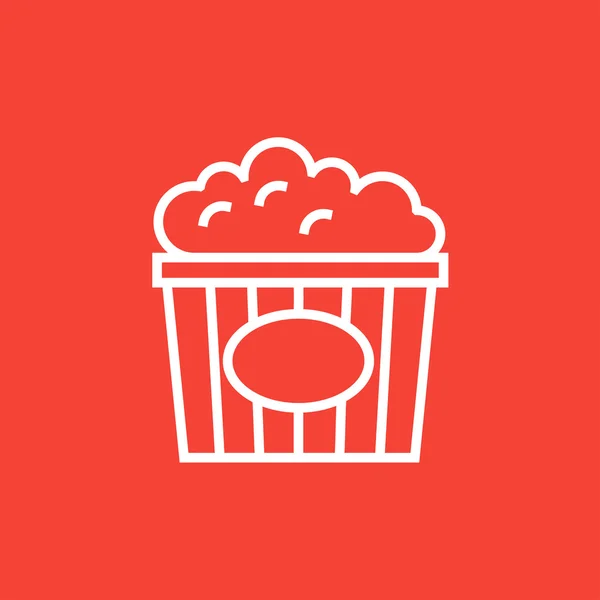 Icona della linea di popcorn. — Vettoriale Stock
