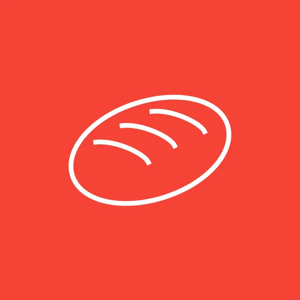 Icono de línea de pan . — Archivo Imágenes Vectoriales