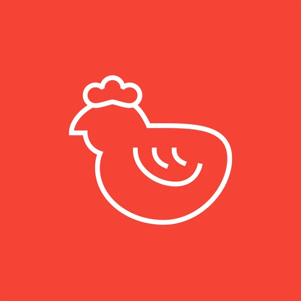 Chick line icon. — Stock Vector