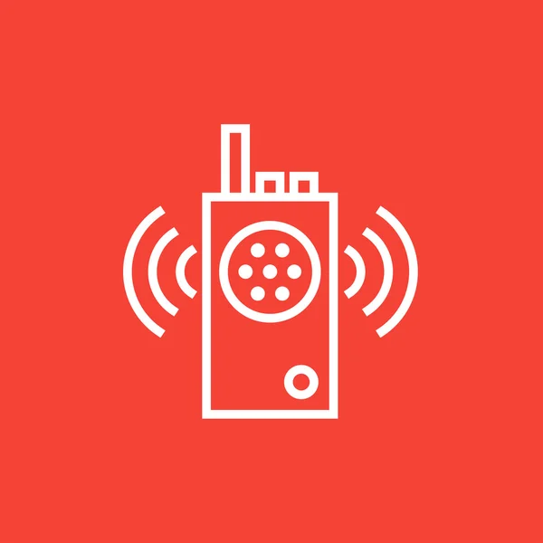 Icône de ligne de réglage radio . — Image vectorielle