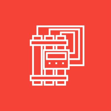 Dinamit ve fünye satırı simgesi.