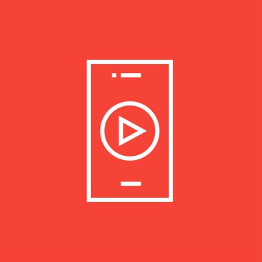 Akıllı telefon satırı simgesi.