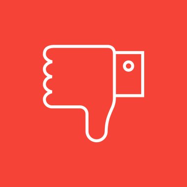 Başparmak el işareti satırı simgesi.