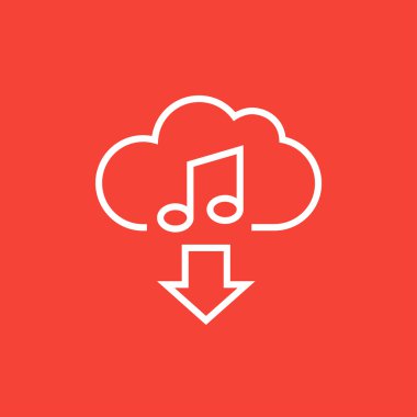 Download müzik satırı simgesi.