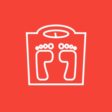 Tartı ölçek satırı simgesi.