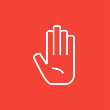 Medikal eldiven satırı simgesi.