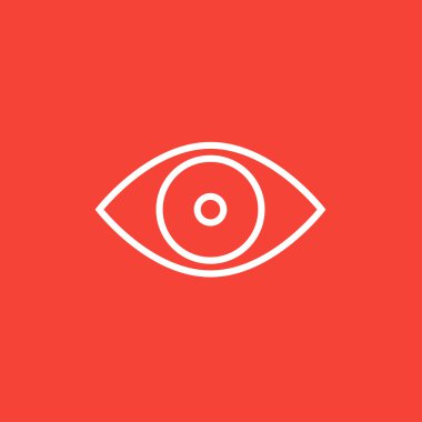 Göz çizgisi simgesi.