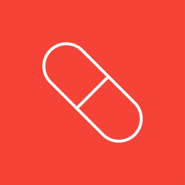 Kapsül pill satırı simgesi.