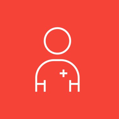 Hemşire satırı simgesi.