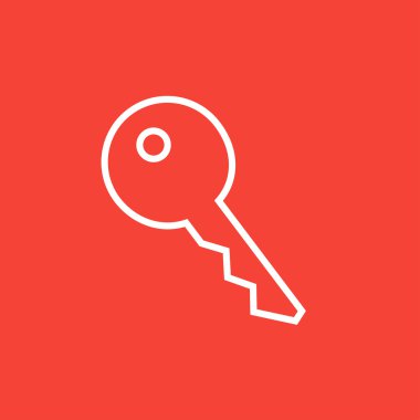 Anahtar için ev satırı simgesi.