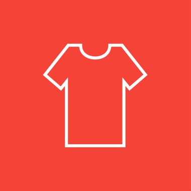 Tişört çizgisi simgesi.