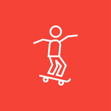 Kaykay çizgi simgesine kişini.