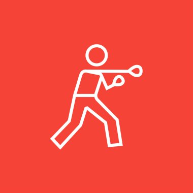 Erkek boxer satırı simgesi.