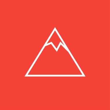 dağ satırı simgesi.