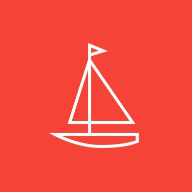 Yelkenli hattı simgesi.