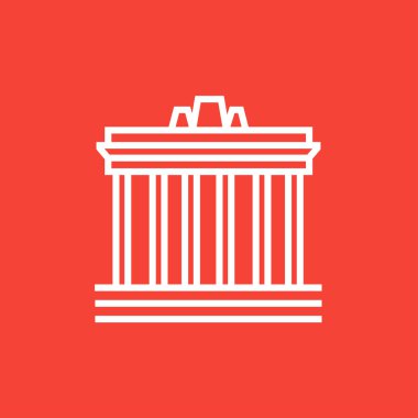 Atina satırı simgesi Akropolisi.