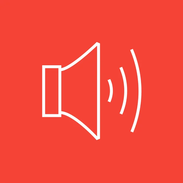 Speaker volume line icon. — Stock Vector