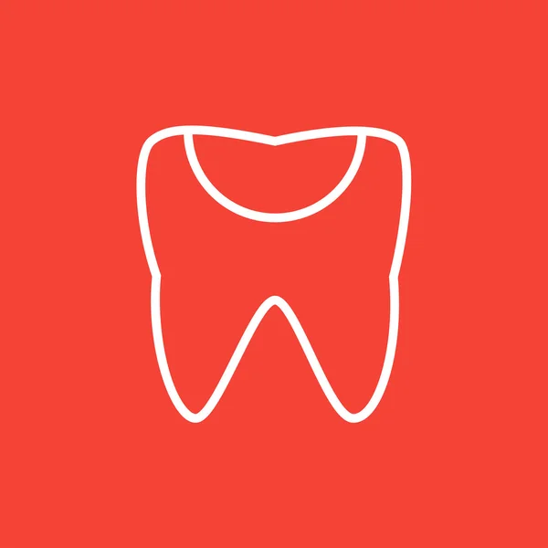 Tooth decay line icon. — Stock Vector