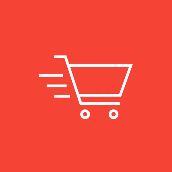 Shopping cart line icon. — Stock Vector