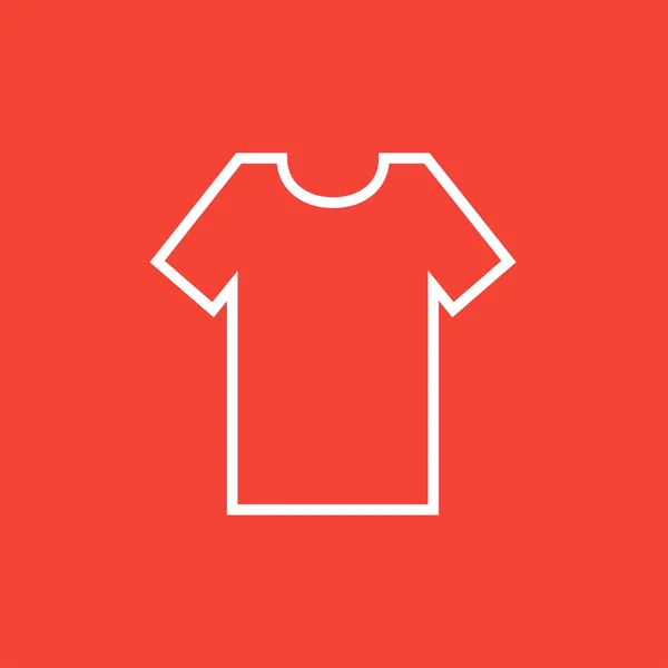 Ícone de linha de camiseta. — Vetor de Stock