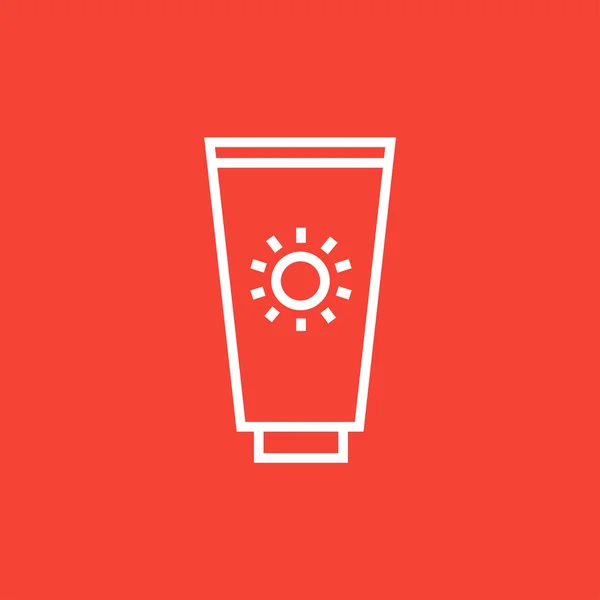 Sunscreen line icon. — Stock Vector
