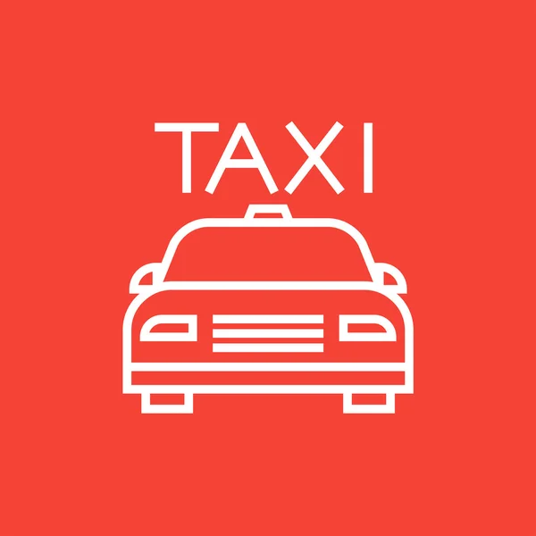 Taxi linje ikon. — Stock vektor