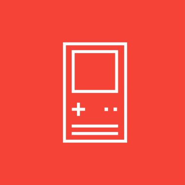 Electronic game line icon.