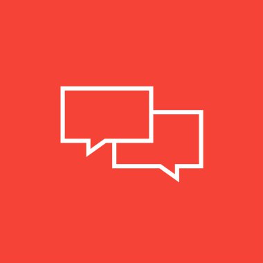 Konuşma kareler satırı simgesi.