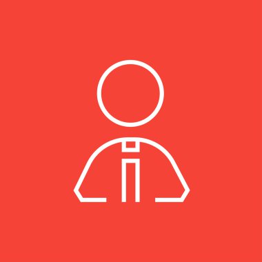 İş adamı satırı simgesi.