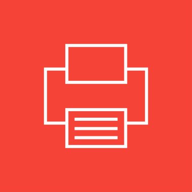 Yazıcı satırı simgesi.