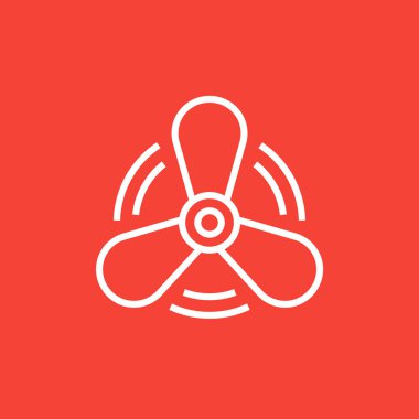 Tekne pervanesi satırı simgesi.