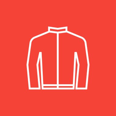 Bisikletçinin ceket satırı simgesi.