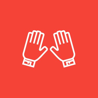 Motosiklet eldiven satırı simgesi.