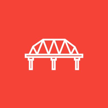 Tren yolu köprüsü satırı simgesi.