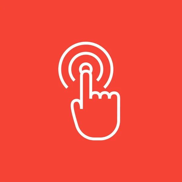 Touch screen gesture line icon. — ストックベクタ