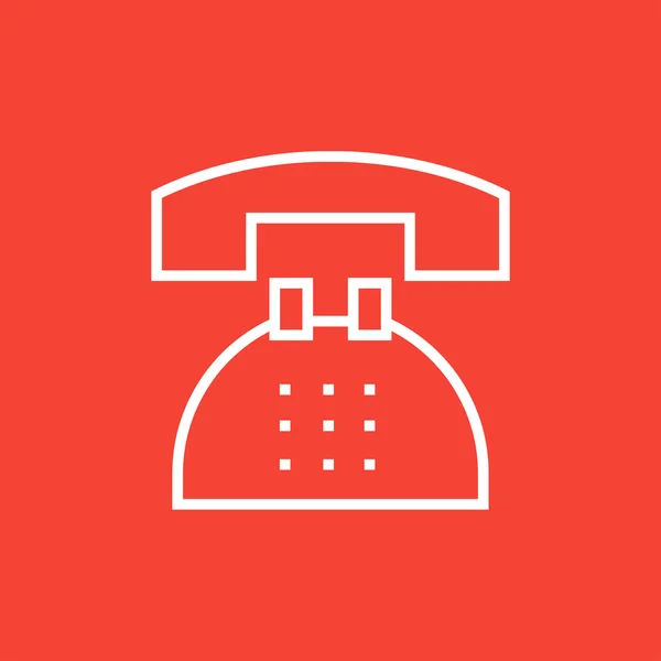 Icono de línea telefónica. — Vector de stock