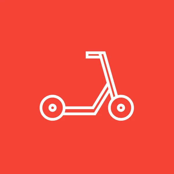 Kick scooter ligne icône. — Image vectorielle