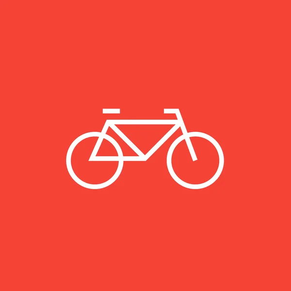 Icono de línea de bicicleta. — Vector de stock