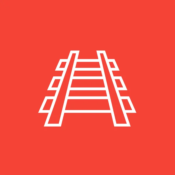 Icono de línea ferroviaria . — Archivo Imágenes Vectoriales