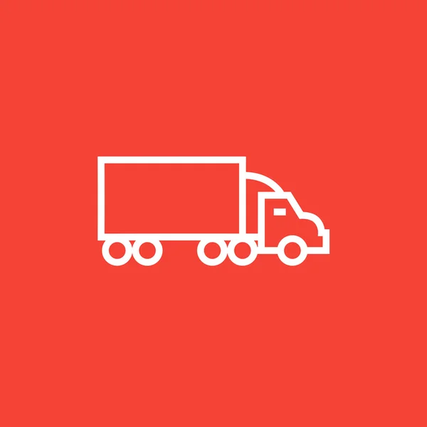 Delivery truck line icon. — Stock Vector