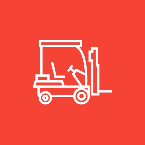 Forklift line icon. — Stock Vector