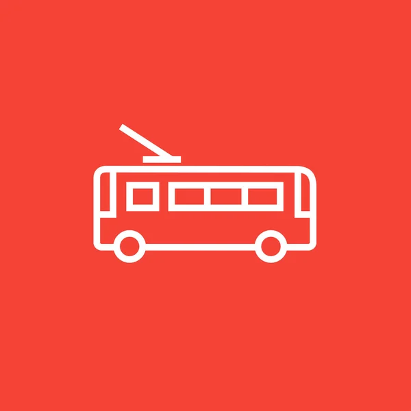 Trolleybus line icon. — Stock Vector