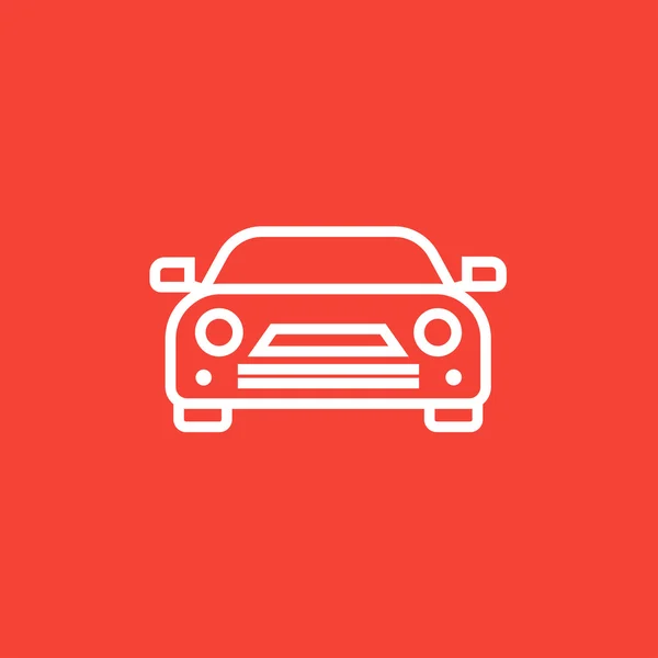 Icône de ligne de voiture . — Image vectorielle