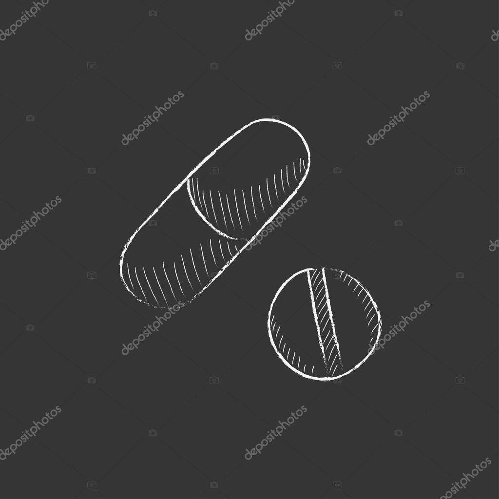 Piller. Tegnet i kridt ikon . Stockvektor af ©VisualGeneration 106270126, image size:1024x1024