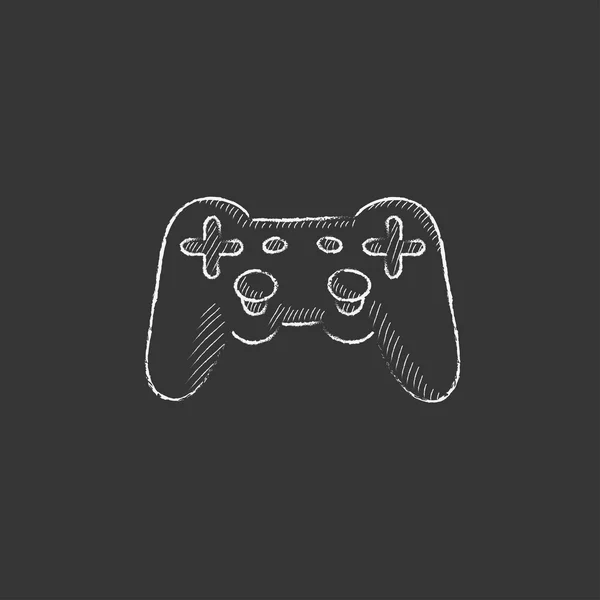 Joystick. Drawn in chalk icon. — Stockvector