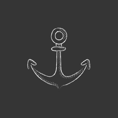 Çapa. Tebeşir simgesinde çizilmiş.