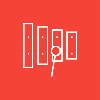 Ksilofon ile çekiç satırı simgesi.