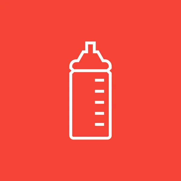 Feeding bottle line icon. — Stock Vector